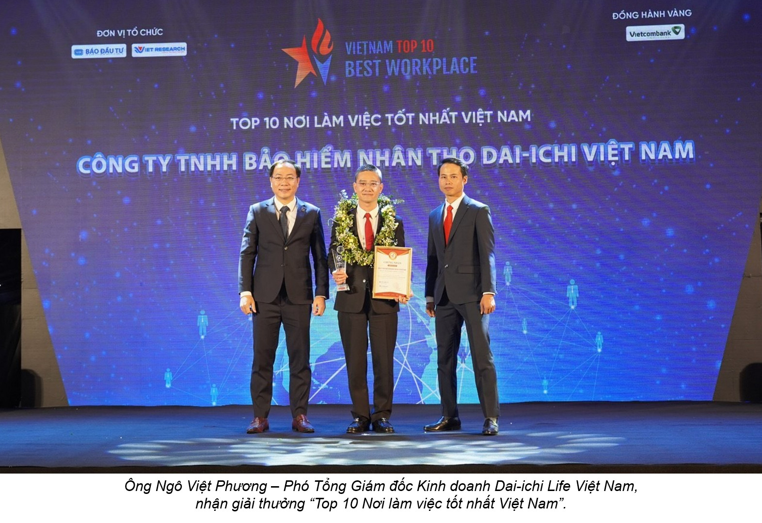 Dai-ichi Life Việt Nam được vinh danh trong Top 4 Nơi làm việc tốt nhất Việt Nam – Ngành Bảo hiểm